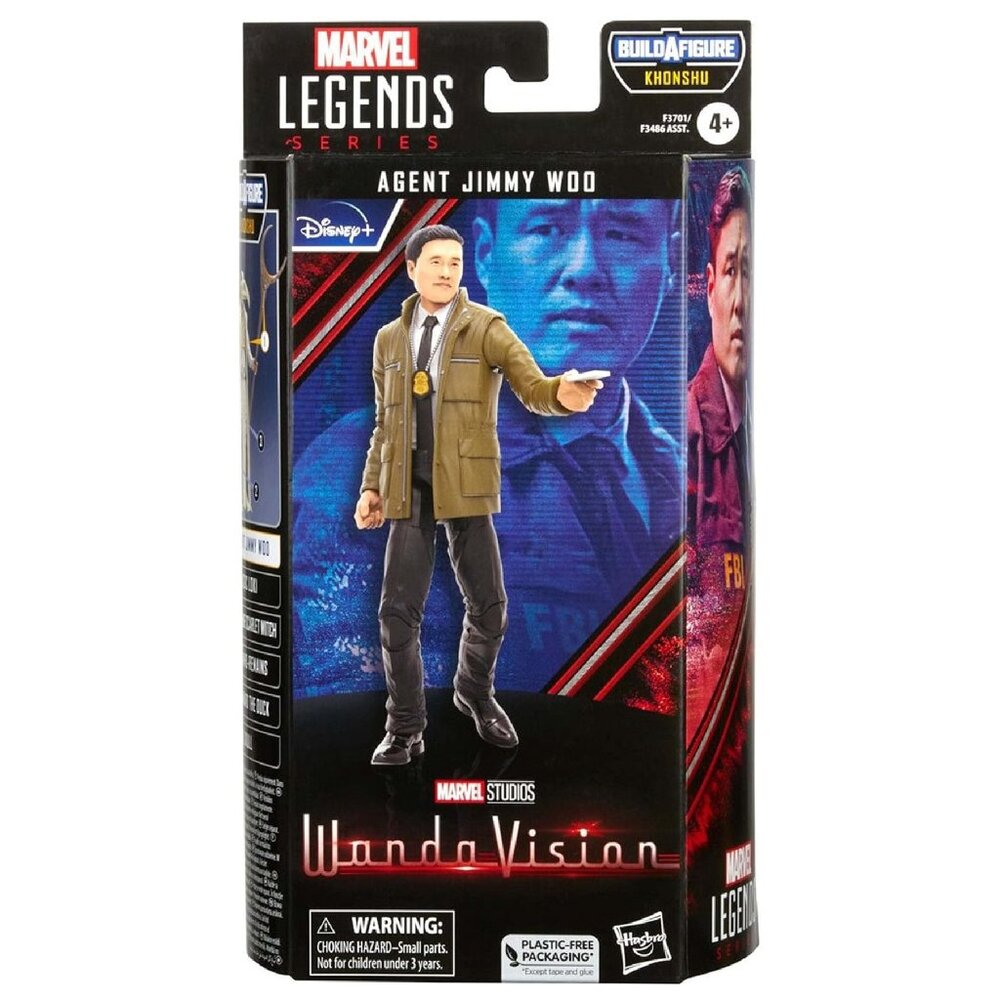 Marvel Legends What If Agent Jimmy Woo Action Figure Collectible BAF Khonshu